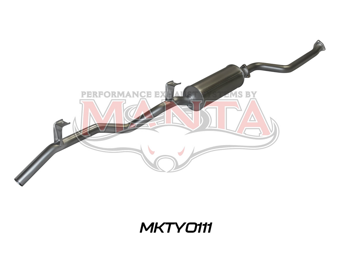 HJ75 6cyl 4.0L Diesel, 2H Ute & Troop Carrier 1985 To 1990, 2.5in Engine Pipe Back Exhaust