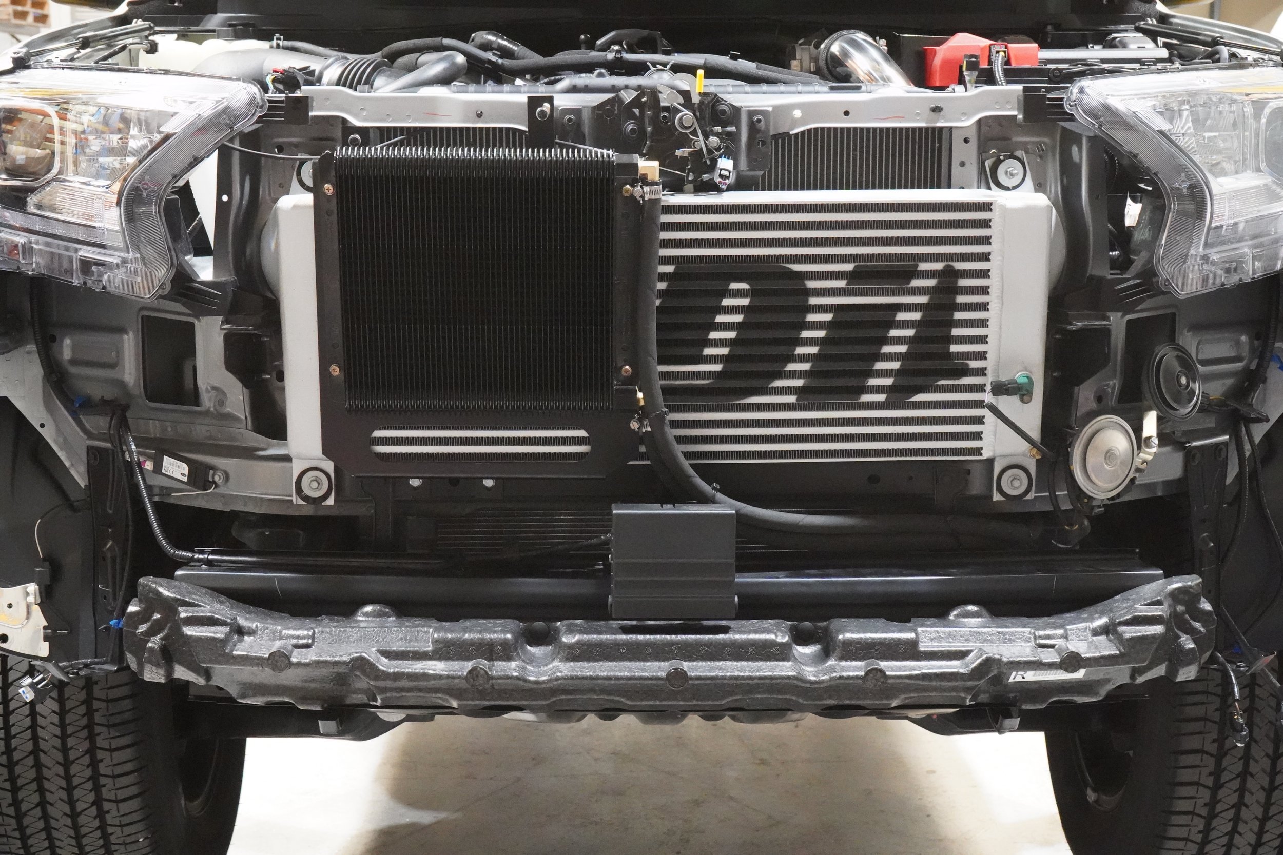 PDI+Ford+Ranger+Front+mount+Intercooler+Kit_front+with+trans+cooler