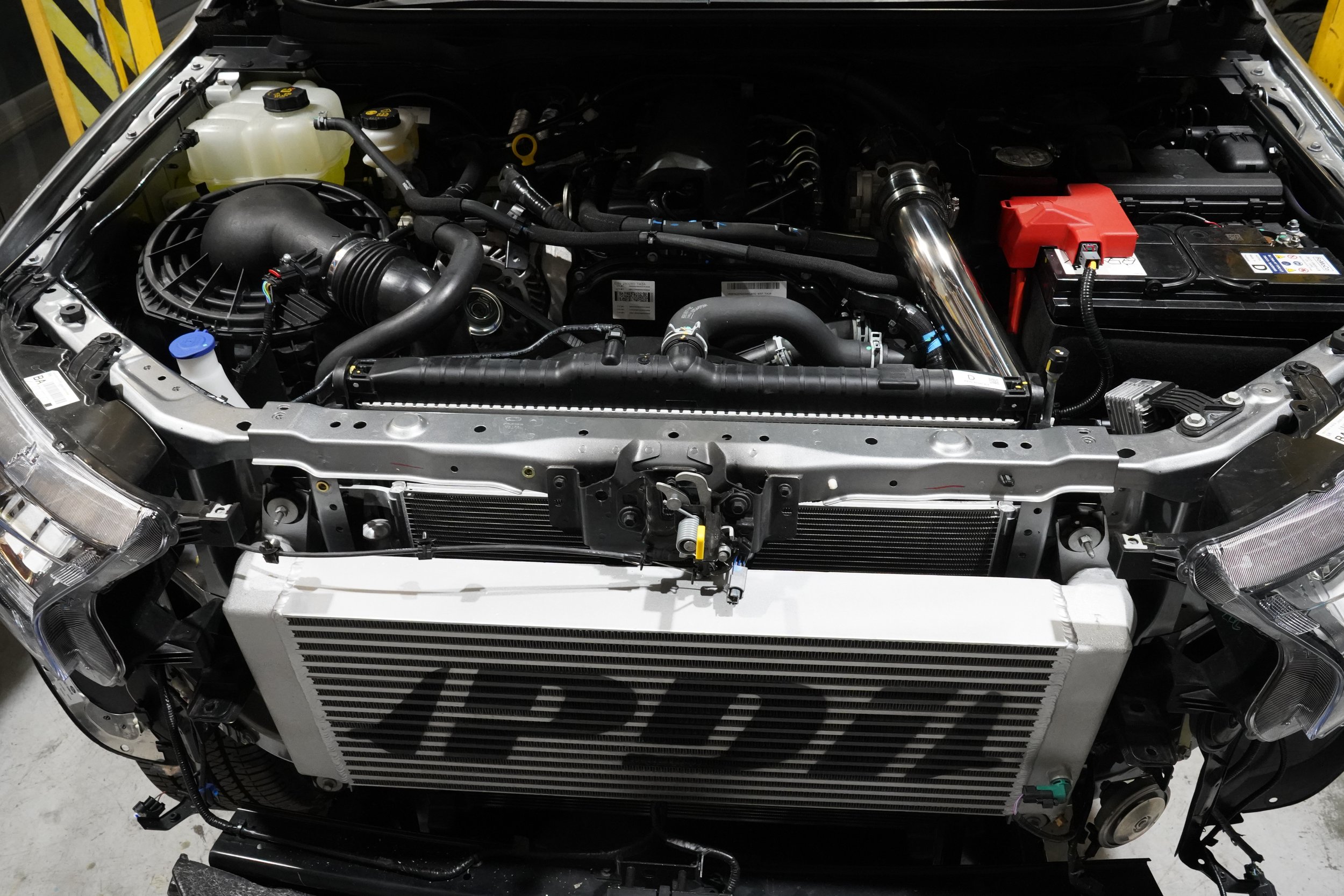 PDI+Ford+Ranger+Front+mount+Intercooler+Kit_top+view